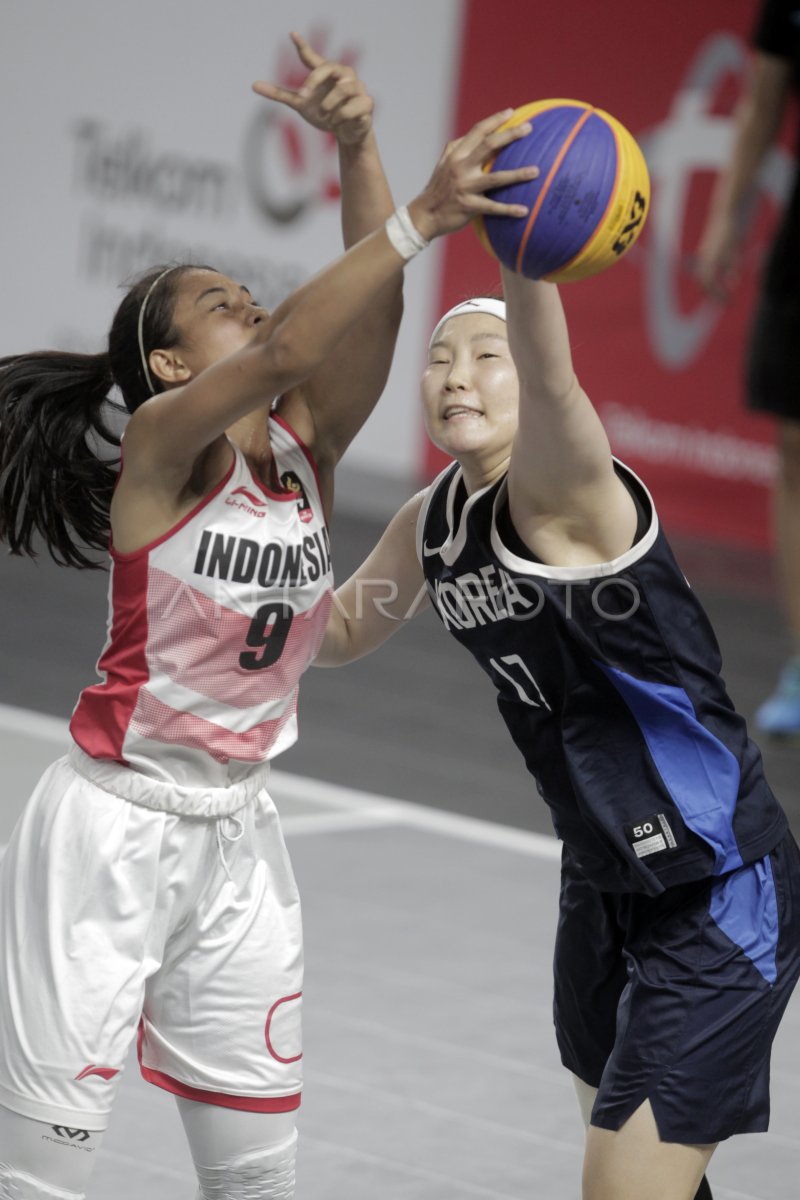 PENYISIHAN BASKET 3X3 KORSEL VS INDONESIA | ANTARA Foto