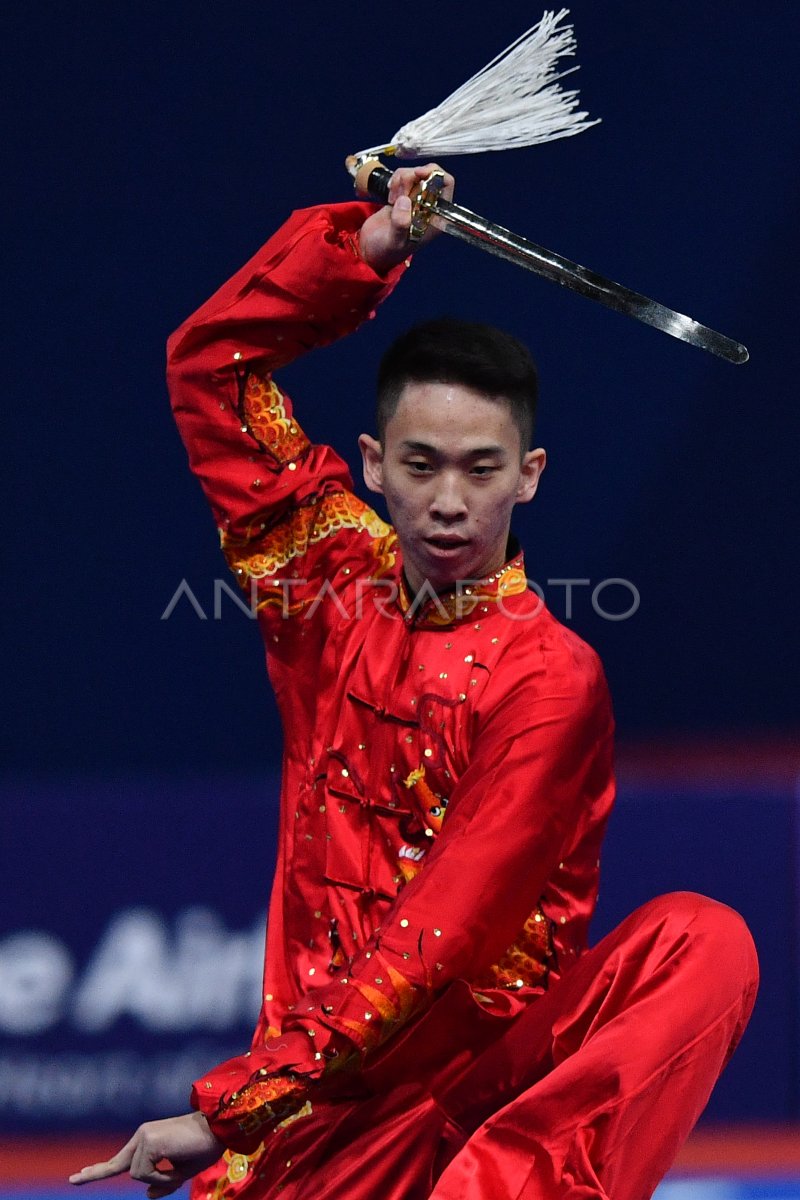 Final Wushu Taolu Taijijian Putra Antara Foto