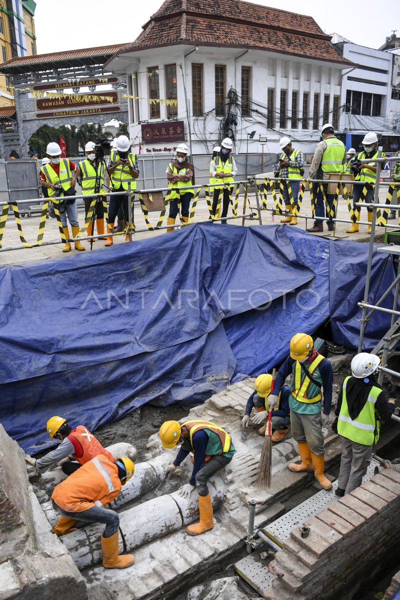 PENEMUAN CAGAR BUDAYA DI PROYEK PEMBANGUNAN MRT FASE 2 | ANTARA Foto