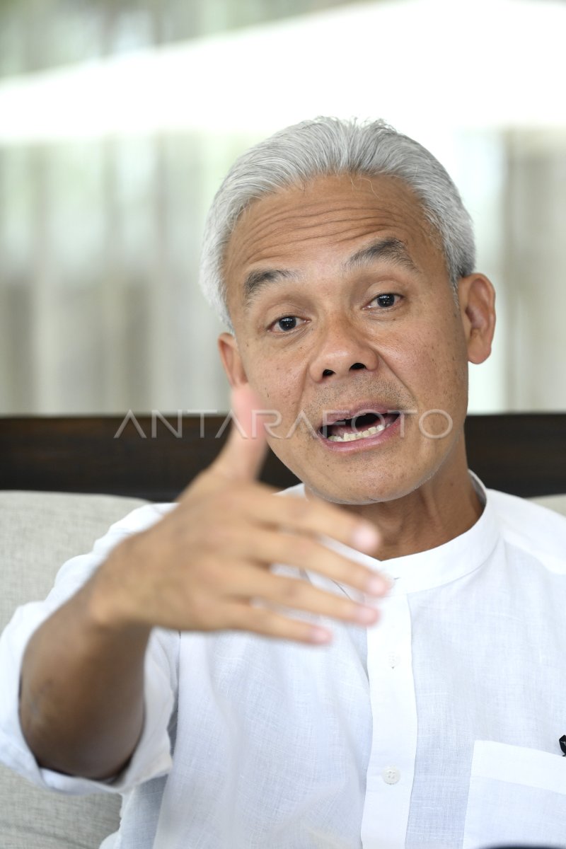 Wawancara khusus Ganjar Pranowo | ANTARA Foto