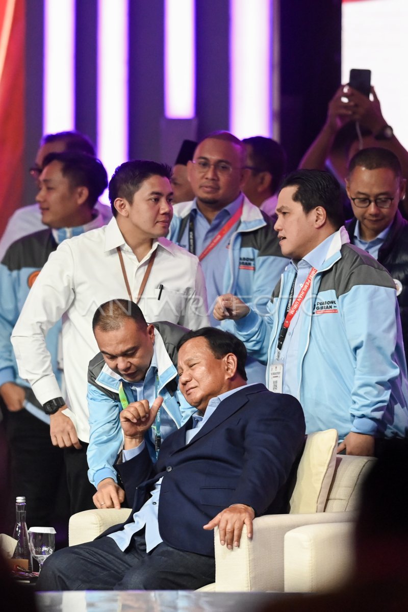 Debat Keempat Pilpres 2024 | ANTARA Foto