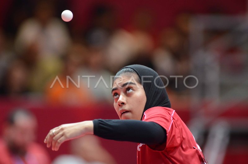 Tenis Meja Tunggal Putri Antara Foto