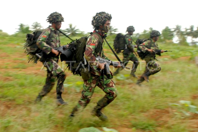 Latihan Gabungan | ANTARA Foto