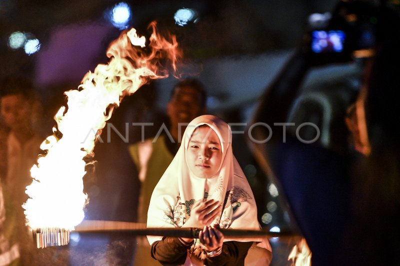 Pawai Obor Sambut Tahun Baru Islam Antara Foto