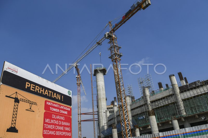 PROGRES PEMBANGUNAN STADION BMW | ANTARA Foto