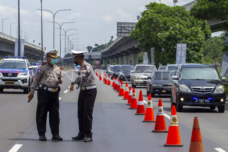 Skema Rekayasa Lalu Lintas One Way Arus Balik Lebaran Antara Foto