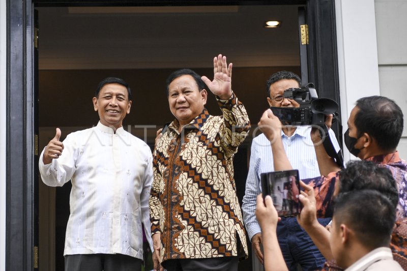 Prabowo Subianto Berkunjung Ke Wiranto Antara Foto