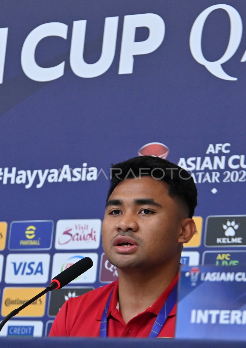 PIALA ASIA: Konpers Timnas Indonesia Jelang Lawan Irak | ANTARA Foto