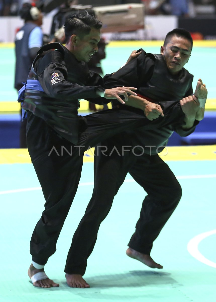 PENCAK SILAT KELAS B PUTRI MALAYSIA VS FILIPINA | ANTARA Foto