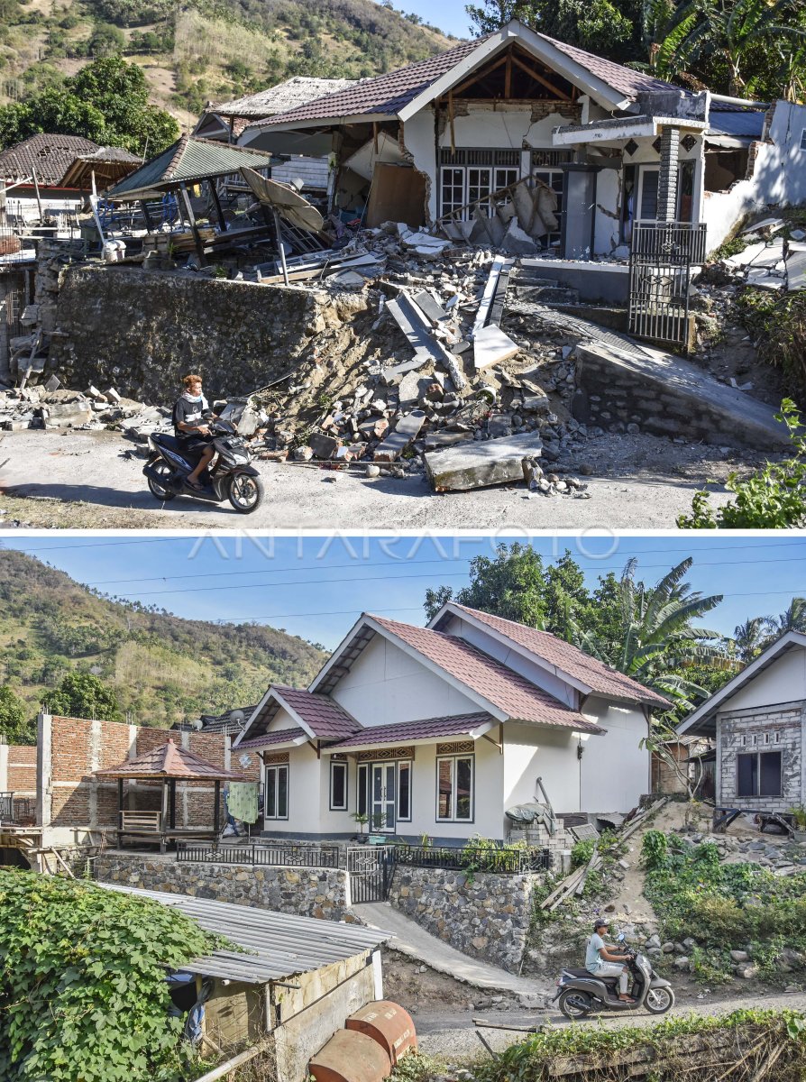 Dua Tahun Bencana Gempa Lombok Antara Foto