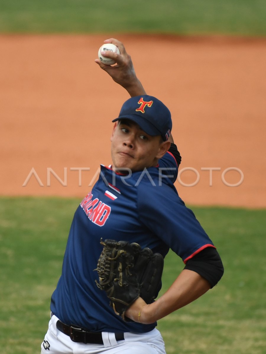 BASEBALL THAILAND VS SRILANKA ANTARA Foto