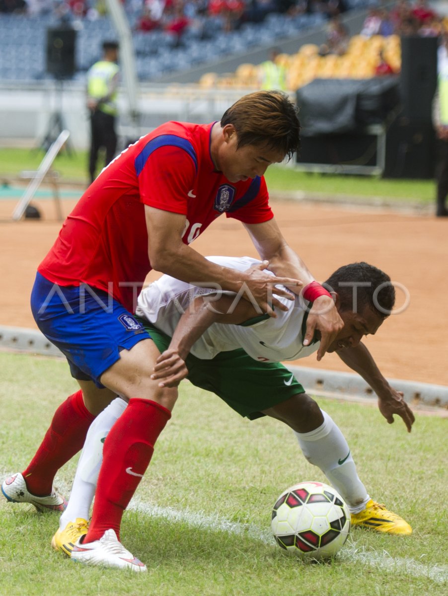 INDONESIA VS KORSEL | ANTARA Foto