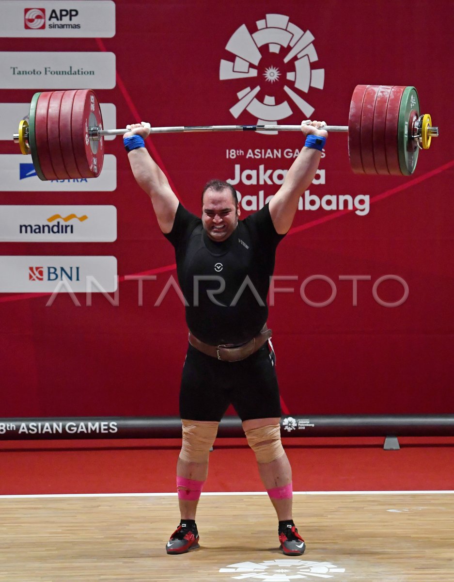 EMAS ANGKAT BESI PUTRA +150 KG | ANTARA Foto