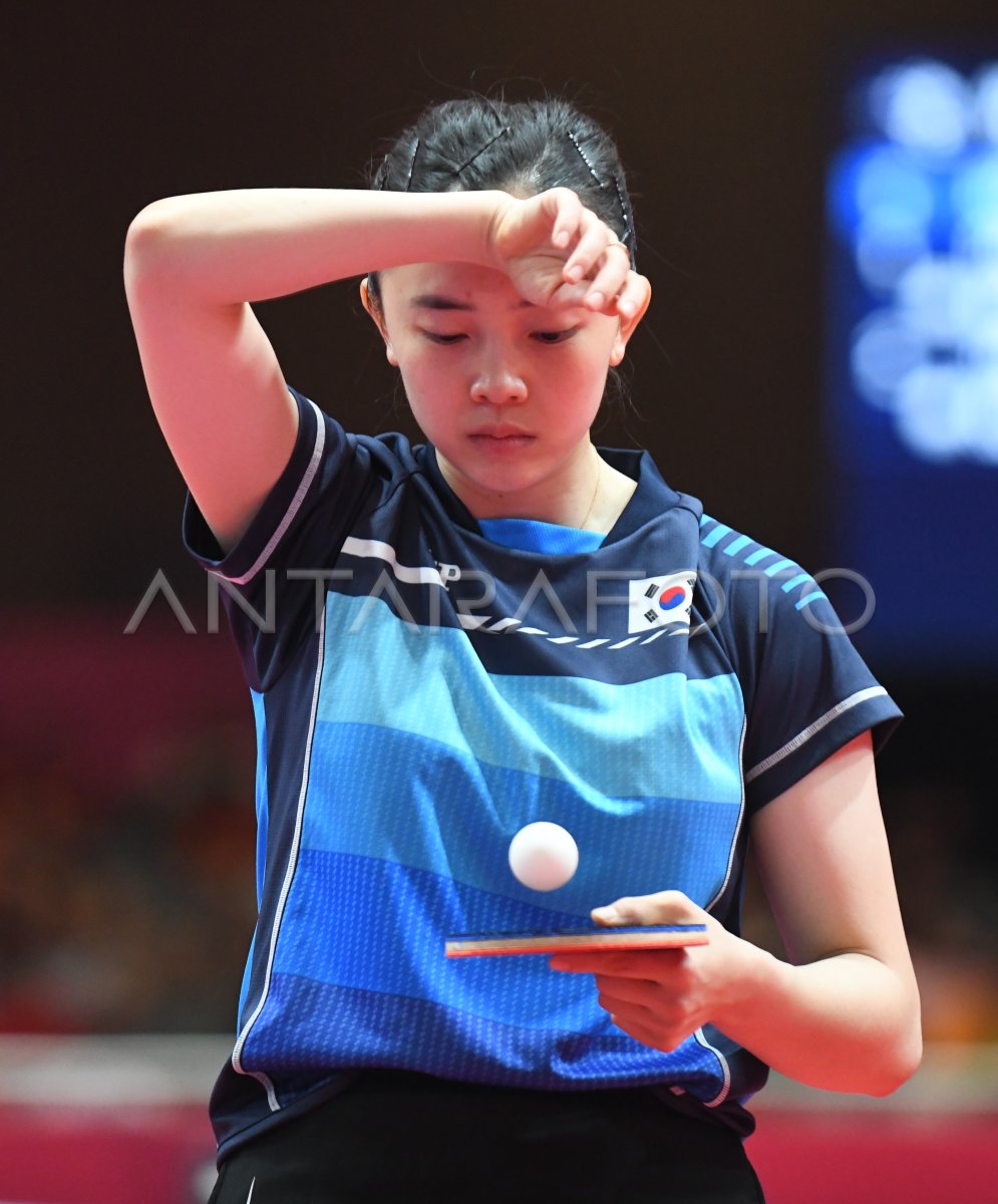 TENIS MEJA TUNGGAL PUTRI KOREA SELATAN | ANTARA Foto